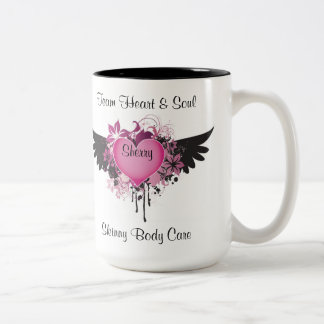 Team-Herz u. Soul Zweifarbige Tasse