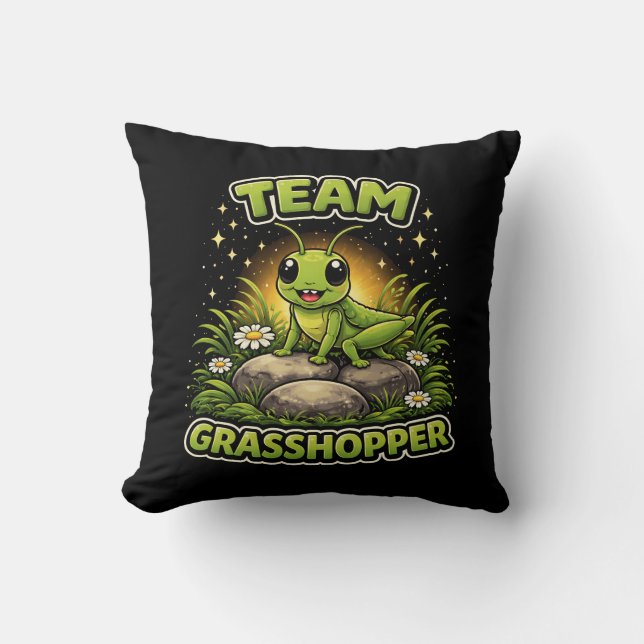 Team Heuschrecke Kissen (Vorderseite)