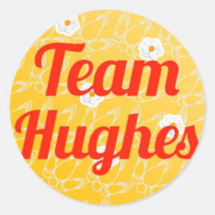 Team Hughes Runder Aufkleber