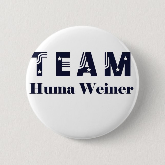TEAM Huma Weiner Button (Vorderseite)