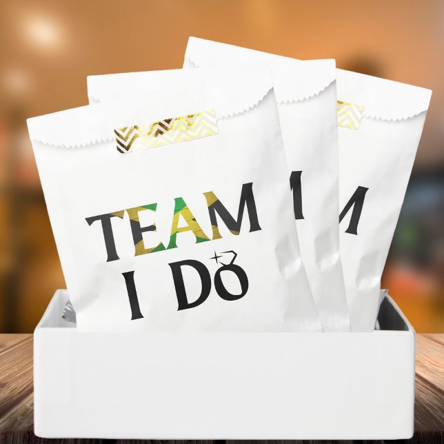 Team I Do Jamaican Flag Wedding Junggeselinnen-Abs Geschenktütchen (Team I Do Jamaican Flag Wedding Bachelorette Party Favor Bag)