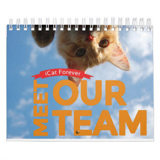 Team ICat tragen für immer ein Kalender