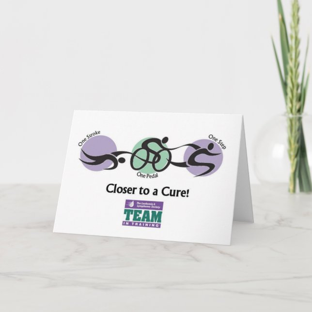 Team in Training Folded Card Karte (Vorderseite)