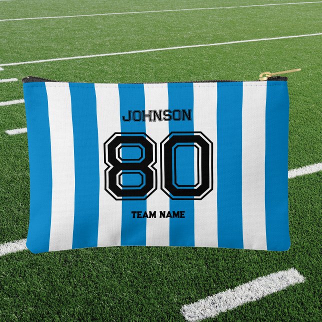 Team-Individuelle Name-Nummer des Blue Strips Zubehörtasche (Von Creator hochgeladen)