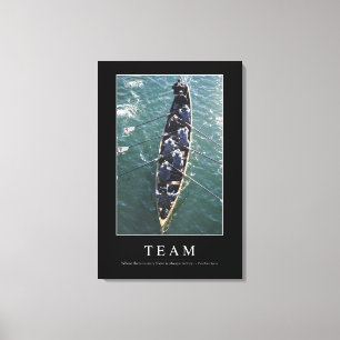 Team: Inspirierend Zitat 1 Leinwanddruck