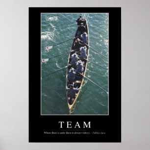 Team: Inspirierend Zitat 1 Poster