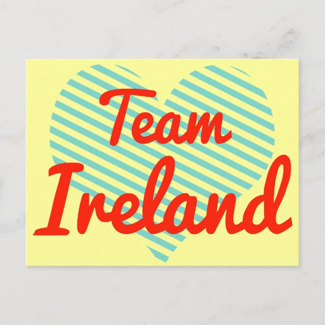 Team Irland Postkarte (Vorderseite)