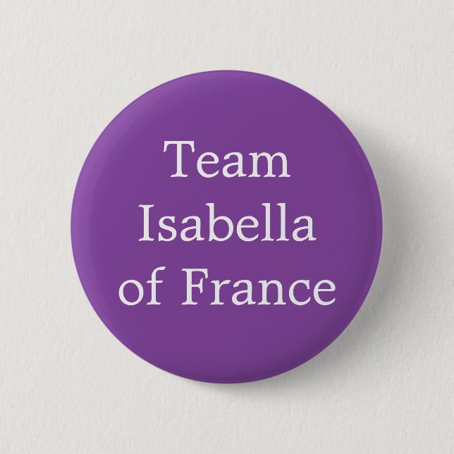 Team Isabella in Frankreich Button (Vorderseite)