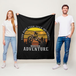 Team Jahr hinzufügen Motocross Mountain Adventure Fleecedecke
