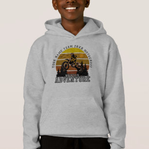 Team Jahr hinzufügen Motocross Mountain Adventure Hoodie