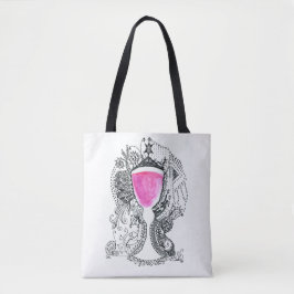 Team Jalta White Pink und Black Wine Cup Tasche