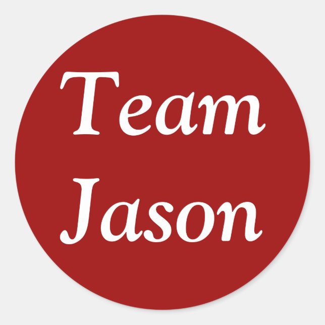 Team Jason Aufkleber (Vorderseite)