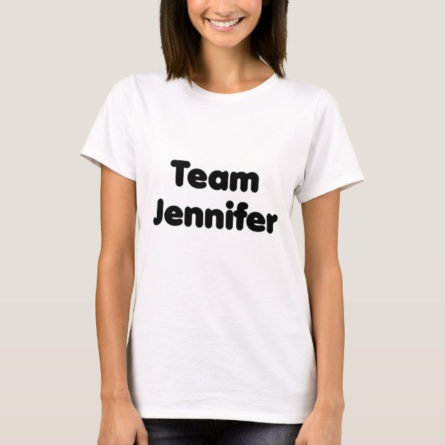 Team Jennifer T-Shirt (Vorderseite)