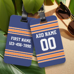 Team Jersey mit Individuelle Name und Nummer Gepäckanhänger