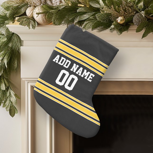 Team Jersey mit Individuelle Name und Nummer Großer Weihnachtsstrumpf (Personalized Christmas Stocking)