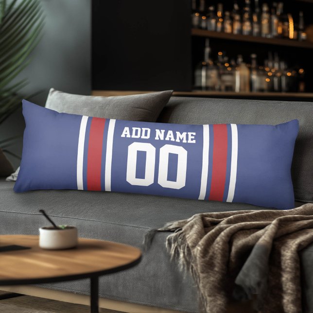Team Jersey mit Individuelle Name und Nummer Seitenschläferkissen (Custom Body Pillow with a Sports Theme)