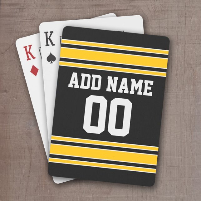 Team Jersey mit Individuelle Name und Nummer Spielkarten (Football Jersey personalized playing cards)