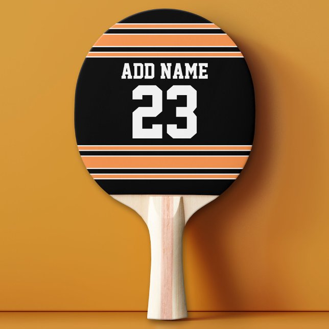 Team Jersey mit Individuelle Name und Nummer Tischtennis Schläger (Custom Ping Pong Paddle - Team or College colors Sports Jersey)