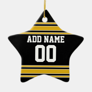 Team Jersey mit individuellem Namen und Zahl Keramikornament