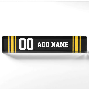 Team Jersey mit individuellem Namen und Zahl Namensplakette