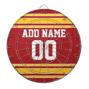 Team Jersey mit Name und Nummer Dartscheibe