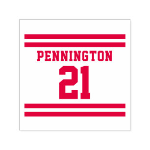 Team Jersey Sports Jersey Style Name Number Permastempel