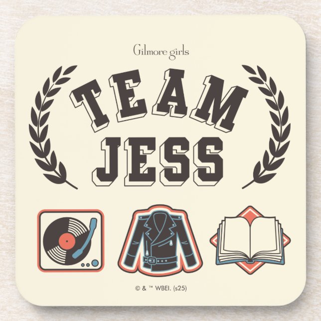 Team Jess Gilmore Girls Design Getränkeuntersetzer (Vorderseite)