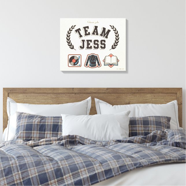 Team Jess Gilmore Girls Design Leinwanddruck (Insitu (Schlafzimmer))