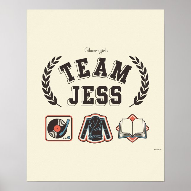 Team Jess Gilmore Girls Design Poster (Vorne)