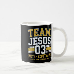 Team Jesus 03 Christlicher Glaube Männer Teenager Kaffeetasse