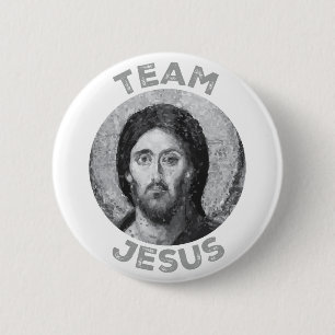 Team Jesus: Christ Pantokator Icon Button