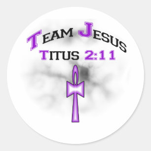 Team Jesus Christlich Titus 211 Runder Aufkleber