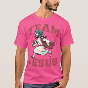 Team Jesus Football Lover T-Shirt Christlich Faith
