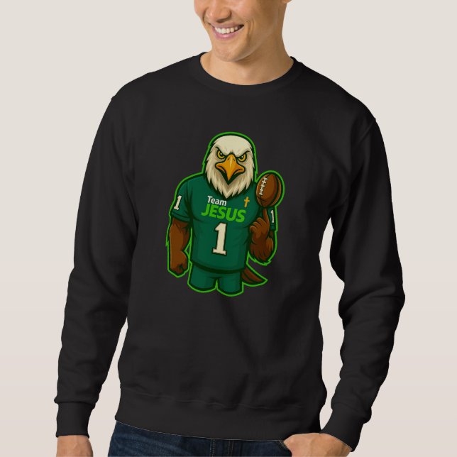 Team JESUS Fußball 1 - Christlich Sweatshirt (Vorderseite)