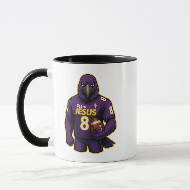 Team JESUS Fußball 8 - Christlich Tasse (Links)