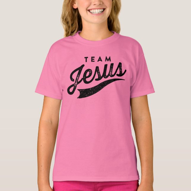 Team Jesus Logo Girls Shirt (Vorderseite)