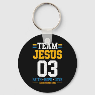 Team-Jesus-Passende-Familien-Christlicher-Glaube a Schlüsselanhänger