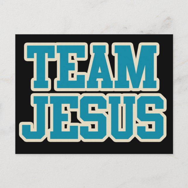 Team Jesus Postkarte (Vorderseite)