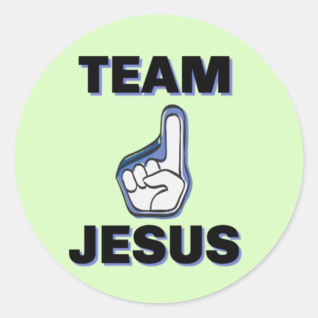 TEAM JESUS RUNDER AUFKLEBER (Vorderseite)