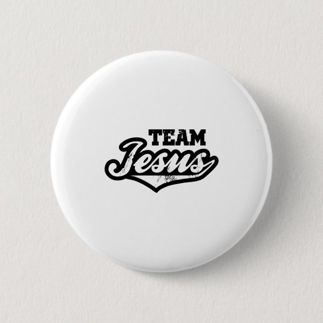 Team Jesus T-Shirt  Button (Vorderseite)