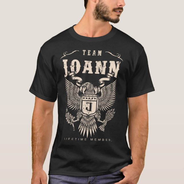 TEAM JOANN Lifetime Mitglied. T-Shirt (Vorderseite)