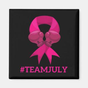 TEAM JULI Brustkrebs - Premium-T - Shirt Magnet