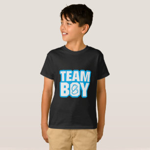 Team-Jungen-Baby-Duschen-Geschlecht decken T-Shirt