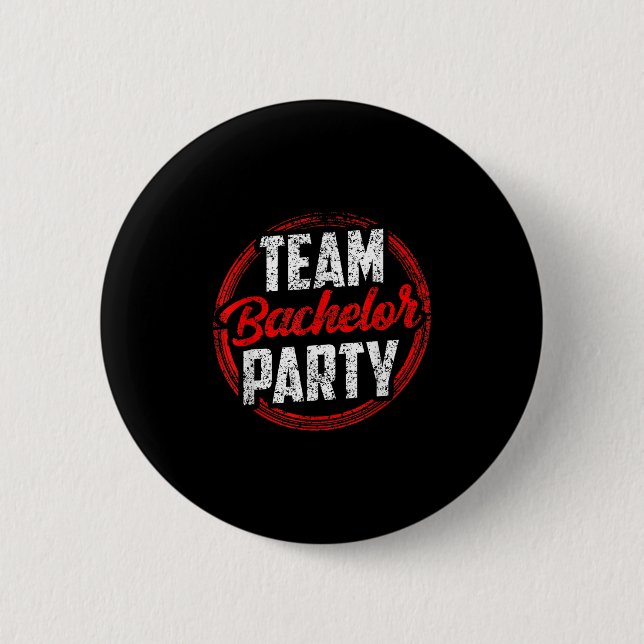 Team Junggesellenabschied Braut Bräutigam _2  Button (Vorderseite)