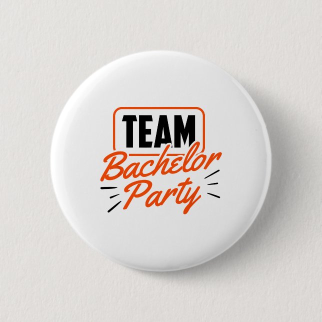 Team Junggesellenabschied Braut Bräutigam 3  Button (Vorderseite)
