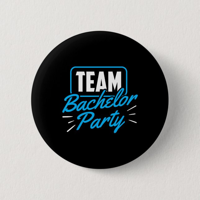 Team Junggesellenabschied Braut Bräutigam 5  Button (Vorderseite)