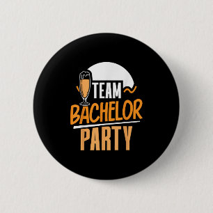 Team Junggesellenabschied Braut Bräutigam Button