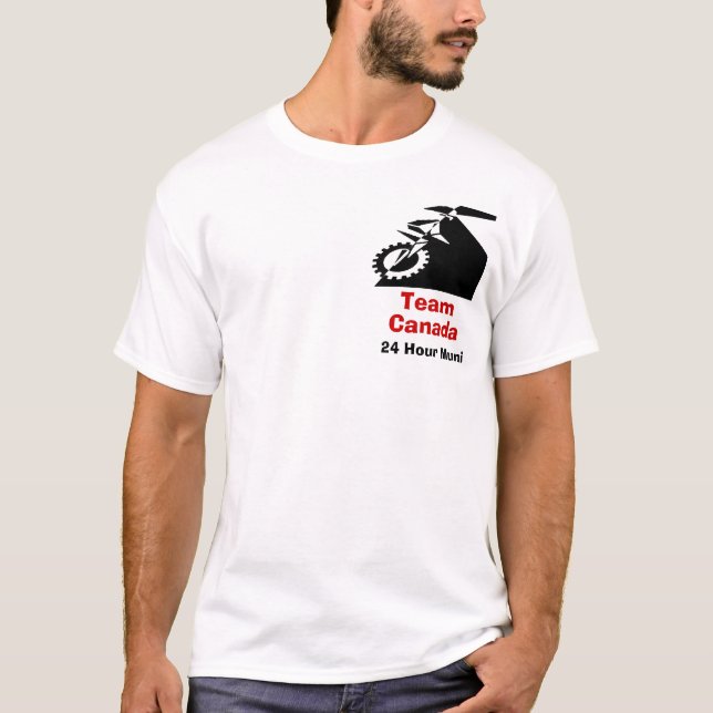 Team Kanada 24 Stunden-GebirgsUnicycle T-Shirt (Vorderseite)
