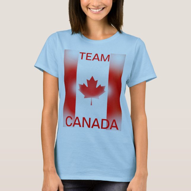 Team Kanada trägt Shirt zur Schau (Vorderseite)