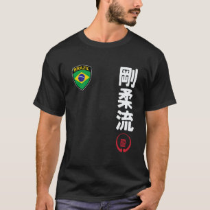 Team Karate Goju Ryu Brasil Flagge Kanji Japanisch T-Shirt